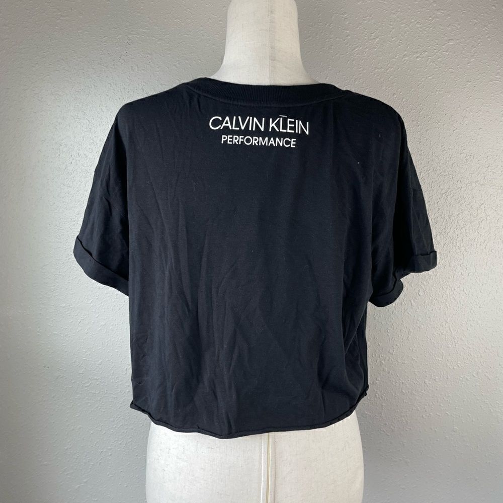 NWOT Calvin Klein Performance Crop Top Size L - Picture 3 of 5
